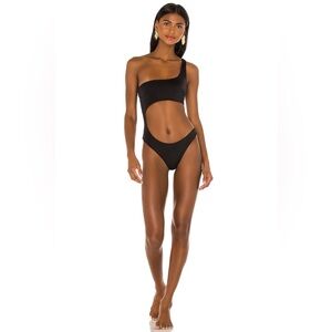 Joues De Sable corrine one piece swimsuit in black noir NWT